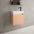 Scanalato Single Door Vanity Unit With Beyondstone Basin - Peach Fuzz 450mm