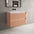Scanalato Double Drawer Vanity Unit  With Beyondstone Basin - Peach Fuzz 800mm