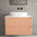 Scanalato Double Drawer Countertop Vanity Unit - Peach Fuzz 800mm