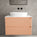 Scanalato Double Drawer Countertop Vanity Unit - Peach Fuzz 800mm