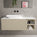 Scanalato Single Drawer Countertop Vanity Unit With Open Storage Space - Cashmere 1200mm