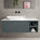 Scanalato Single Drawer Countertop Vanity Unit With Open Storage Space - Anthracite 1200mm