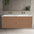 Scanalato Four Drawer Vanity Unit With Beyondstone Double Basin - Mocha Mousse 1200mm