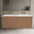 Scanalato Four Drawer Vanity Unit With Beyondstone Double Basin - Mocha Mousse 1400mm