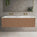 Scanalato Double Drawer Vanity Unit With Beyondstone Double Basin - Mocha Mousse 1400mm