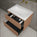 Scanalato Double Drawer Vanity Unit  With Beyondstone Basin - Mocha Mousse 600mm