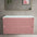 Scanalato Double Drawer Countertop Vanity Unit - Dusky Pink 1000mm