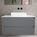 Scanalato Double Drawer Countertop Vanity Unit - Dove Grey 1000mm