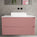 Scanalato Double Drawer Countertop Vanity Unit - Dusky Pink 1000mm