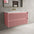 Scanalato Double Drawer Vanity Unit  With Beyondstone Basin - Dusky Pink 1000mm