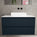 Scanalato Double Drawer Countertop Vanity Unit - Midnight Blue 1000mm