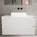Scanalato Double Drawer Countertop Vanity Unit - Pure White 1000mm