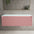 Scanalato Single Drawer Countertop Vanity Unit - Dusky Pink 1200mm