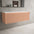 Scanalato Single Drawer Countertop Vanity Unit - Peach Fuzz 1200mm
