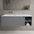 Scanalato Single Drawer Vanity Unit With Open Storage Space And Left Hand Beyondstone Basin - Dove Grey 1200mm