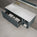 Scanalato Single Drawer Vanity Unit With Open Storage Space And LH Beyondstone Basin - Anthracite 1200mm