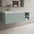 Scanalato Single Drawer Vanity Unit With Open Storage Space And Left Hand Beyondstone Basin - Peppermint 1200mm