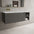 Scanalato Single Drawer Vanity Unit With Open Storage Space And Left Hand Beyondstone Basin - Rich Taupe 1200mm