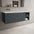 Scanalato Single Drawer Vanity Unit With Open Storage Space And Left Hand  Beyondstone Basin - Slate Grey 1200mm