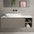 Scanalato Single Drawer Countertop Vanity Unit With Open Storage Space - Soft Taupe 1200mm