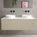 Scanalato Single Drawer Countertop Vanity Unit - Cashmere 1200mm