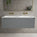 Scanalato Single Drawer Vanity Unit With Beyondstone Double Basin - Dove Grey 1200mm