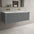 Scanalato Single Drawer Vanity Unit With Beyondstone Double Basin - Dove Grey 1200mm