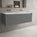 Scanalato Single Drawer Vanity Unit With Beyondstone Double Basin - Dove Grey 1200mm