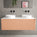 Scanalato Single Drawer Countertop Vanity Unit - Peach Fuzz 1200mm
