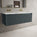 Scanalato Single Drawer Vanity Unit With Beyondstone Double Basin Anthracite - 1200mm