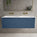 Scanalato Single Drawer Vanity Unit With Beyondstone Double Basin - Soft Blue 1200mm