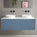 Scanalato Single Drawer Countertop Vanity Unit - Soft Blue 1200mm
