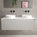 Scanalato Single Drawer Countertop Vanity Unit - Soft Grey 1200mm