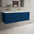 Scanalato Single Drawer Vanity Unit With Beyondstone Double Basin - Ocean Blue 1200mm