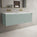 Scanalato Single Drawer Vanity Unit With Beyondstone Double Basin - Peppermint 1200mm