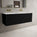 Scanalato Single Drawer Vanity Unit With Beyondstone Double Basin - Pure Black 1200mm