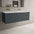 Scanalato Single Drawer Vanity Unit With Beyondstone Double Basin - Slate Grey 1200mm