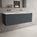 Scanalato Single Drawer Vanity Unit With Beyondstone Double Basin - Slate Grey 1200mm