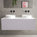 Scanalato Single Drawer Countertop Vanity Unit - Soft Violet 1200mm