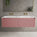 Scanalato Double Drawer Vanity Unit With Beyondstone Double Basin - Dusky Pink 1400mm