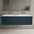 Scanalato Double Drawer Vanity Unit With Beyondstone Double Basin - Midnight Blue 1400mm