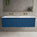 Scanalato Double Drawer Vanity Unit With Beyondstone Double Basin - Ocean Blue 1400mm