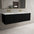 Scanalato Double Drawer Vanity Unit With Beyondstone Double Basin - Pure Black 1400mm