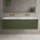 Scanalato Double Drawer Vanity Unit With Beyondstone Double Basin - Seaweed 1400mm