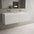 Scanalato Double Drawer Vanity Unit With Beyondstone Double Basin - Pure White 1400mm