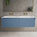 Scanalato Double Drawer Vanity Unit With Beyondstone Double Basin - Soft Blue 1400mm