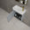 Scanalato Single Door Vanity Unit With Beyondstone Basin - Dove Grey 450mm