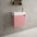 Scanalato Single Door Vanity Unit With Beyondstone Basin - Dusky Pink 450mm