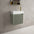 Scanalato Single Door Vanity Unit With Beyondstone Basin - Pistachio 450mm
