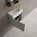 Scanalato Single Door Vanity Unit With Beyondstone Basin - Pistachio 450mm